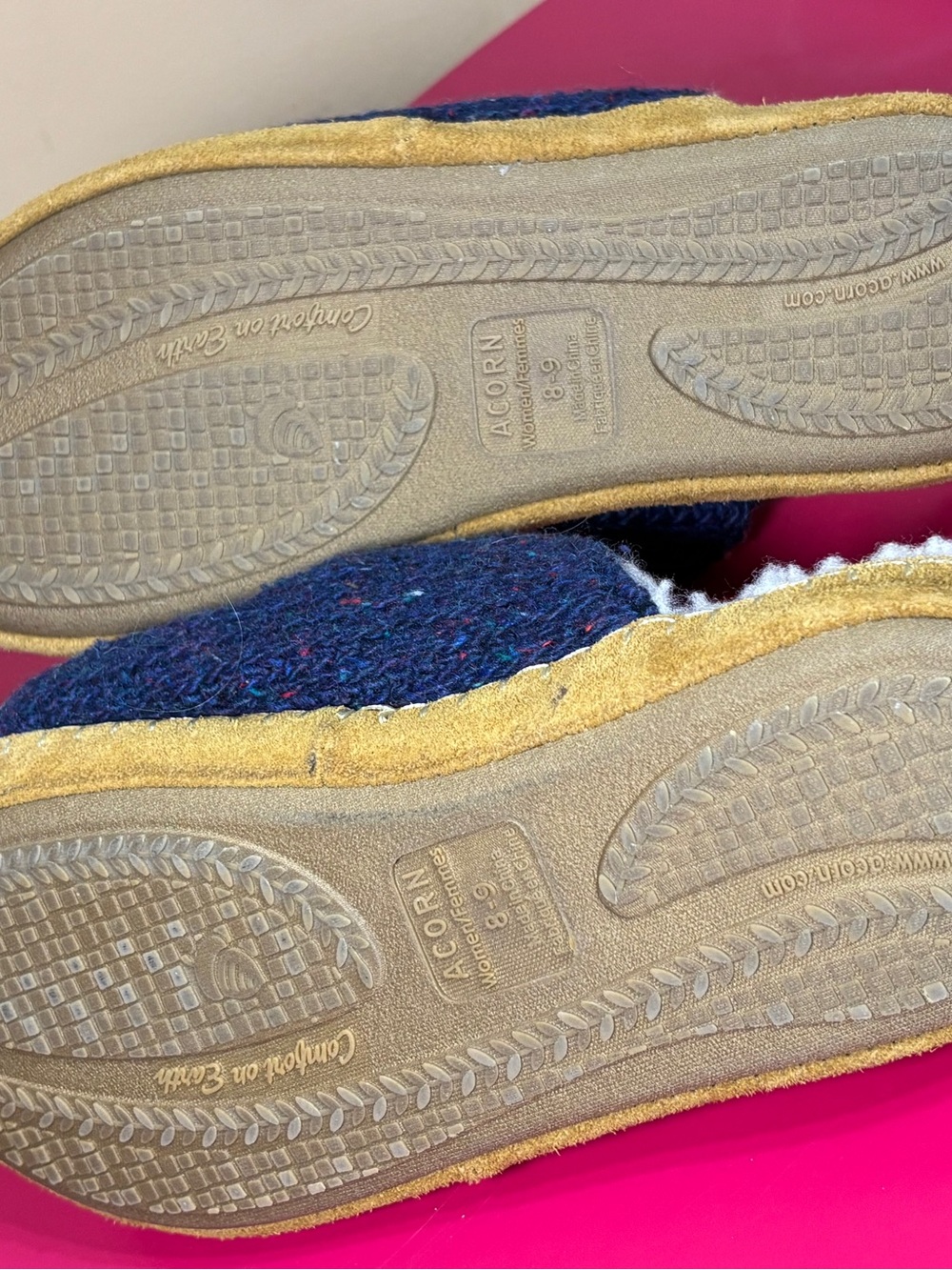 Acorn Tan Rubber Sole with Suede Trim - Picture 6 of 7